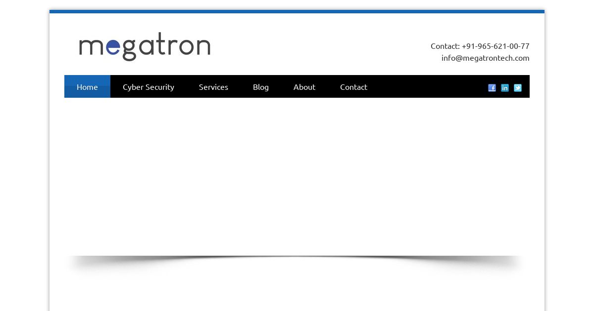Screenshot of Megatron Technologies