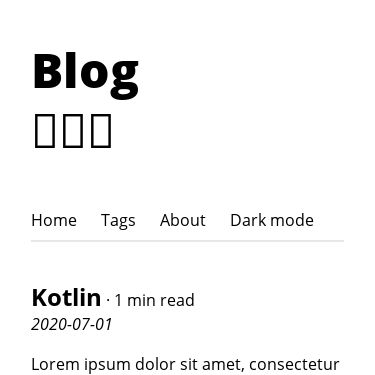 Screenshot of https://11ty-blog-njk-starter.netlify.app