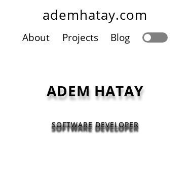 Screenshot of https://ademhatay.com/