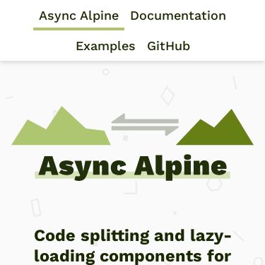 Screenshot of https://async-alpine.dev/