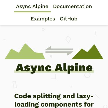 Screenshot of https://async-alpine.dev/