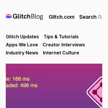 Screenshot of https://blog.glitch.com/