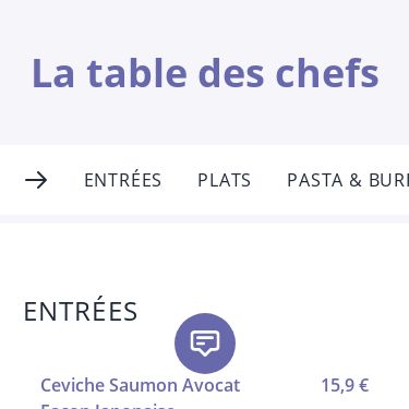 Screenshot of https://carte.alloresto.app/83400-la-table-des-chefs