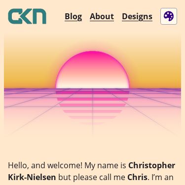 Screenshot of https://chriskirknielsen.com/