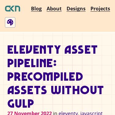 Screenshot of https://chriskirknielsen.com/blog/eleventy-asset-pipeline-precompiled-assets/