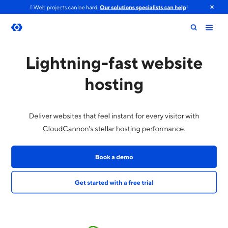Screenshot of https://cloudcannon.com/hosting/