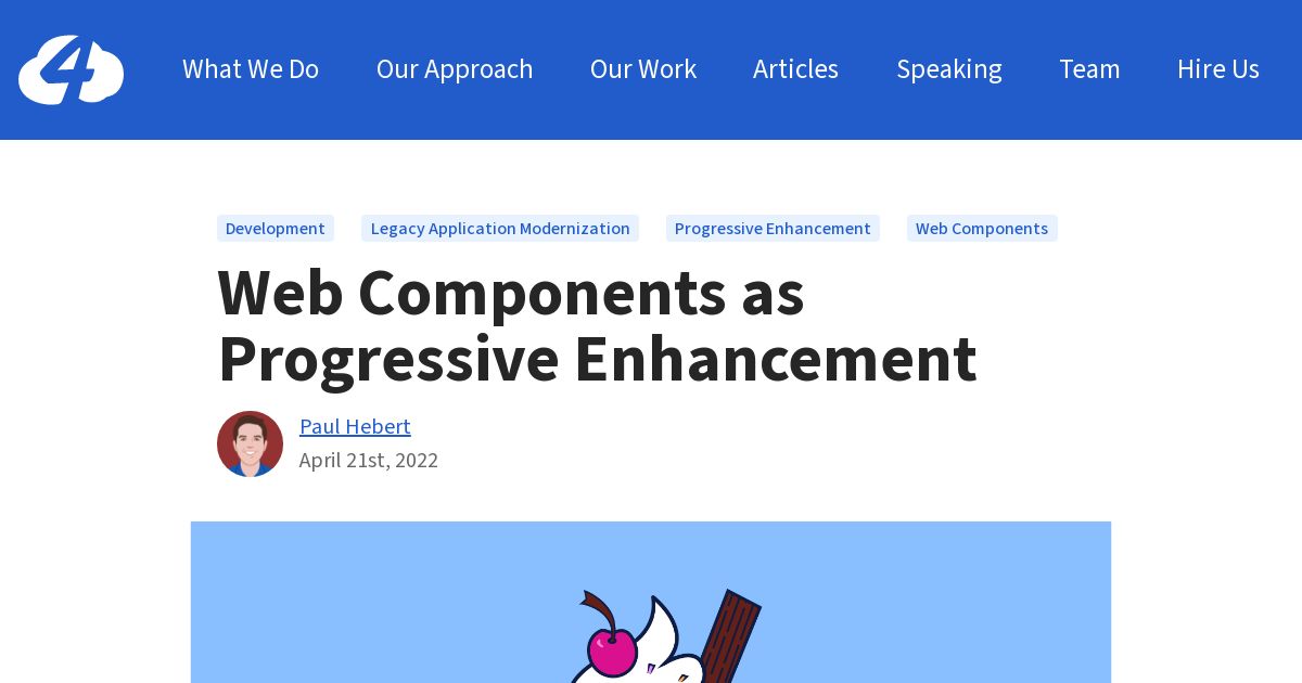 Screenshot of https://cloudfour.com/thinks/web-components-as-progressive-enhancement/