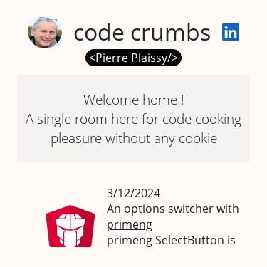 Screenshot of https://code-crumbs.pplaissy.fr/