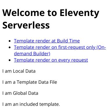 Screenshot of https://demo-eleventy-serverless.netlify.app/