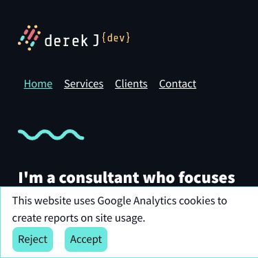 Screenshot of https://derekj.tech/