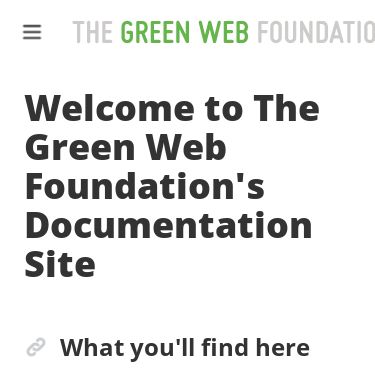 Screenshot of https://developers.thegreenwebfoundation.org/