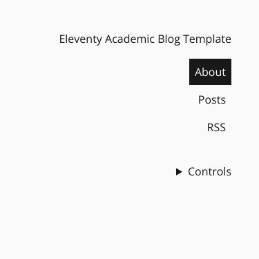 Screenshot of https://eleventy-academic-template.netlify.app/