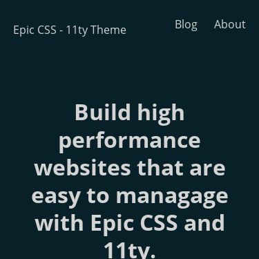 Screenshot of https://epic-css-11ty-theme.netlify.app/