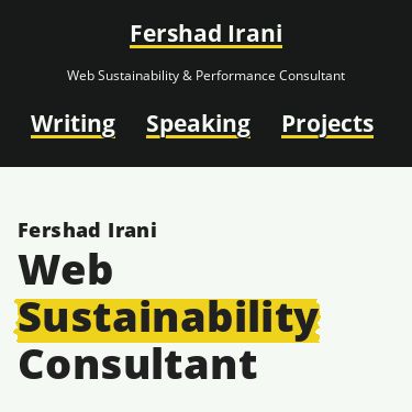 Screenshot of https://fershad.com/
