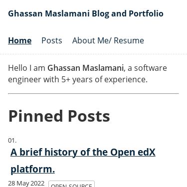 Screenshot of https://ghassan.blog/