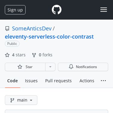 Screenshot of https://github.com/SomeAnticsDev/eleventy-serverless-color-contrast