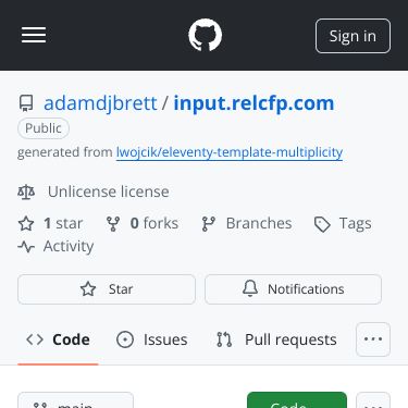 Screenshot of https://github.com/adamdjbrett/input.relcfp.com