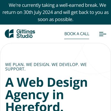 Screenshot of https://gittings.studio
