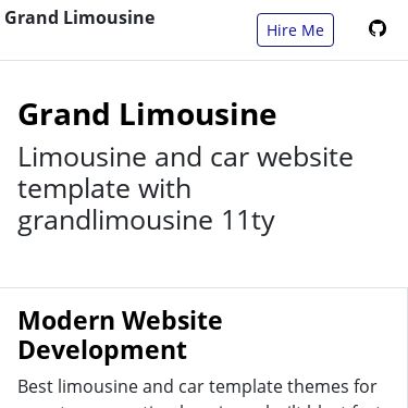 Screenshot of https://grandlimousine.netlify.app/