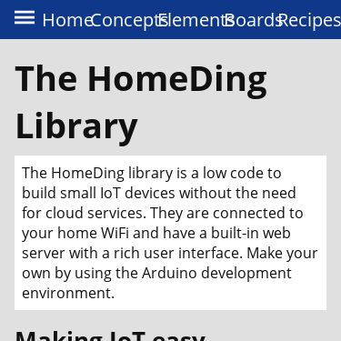 Screenshot of https://homeding.github.io/
