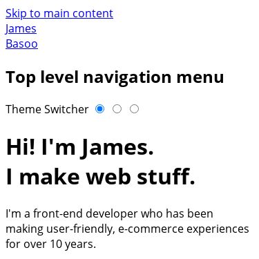 Screenshot of https://jamesbasoo.com/