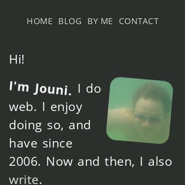 Screenshot of https://jouni.kantola.se/