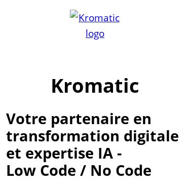 Screenshot of https://kromatic.fr/