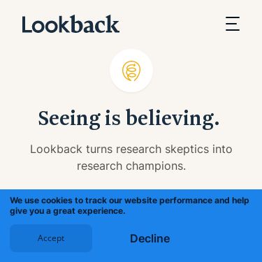 Screenshot of https://lookback.io/