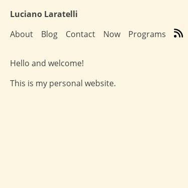 Screenshot of https://luciano.laratel.li/