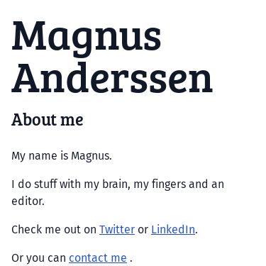Screenshot of https://magnus.anderssen.ch/