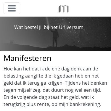 Screenshot of https://manifesteren.nl/