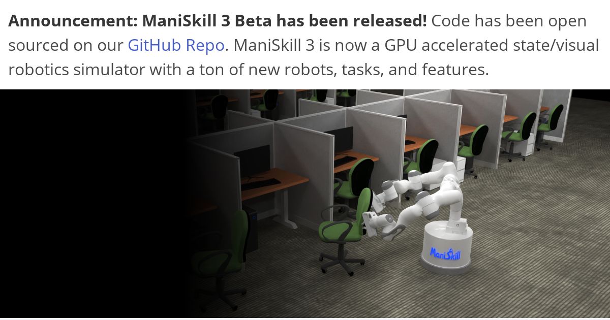 Maniskill2: Generalizable manipulation skill benchmark with large-scale demonstrations