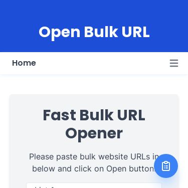 Screenshot of https://openbulkurl.com/