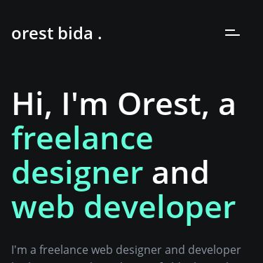 Screenshot of https://orestbida.com/