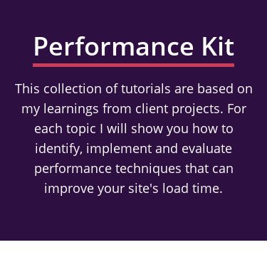 Screenshot of https://performance-kit.netlify.app/