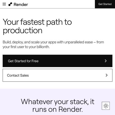 Screenshot of https://render-web.onrender.com/