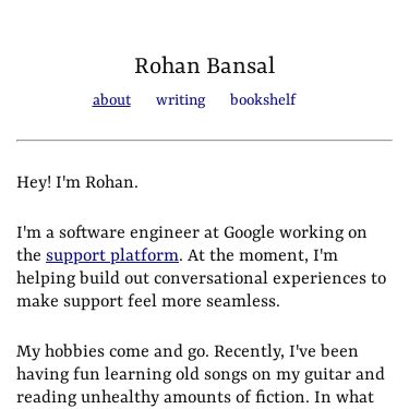 Screenshot of https://rohanbansal.com