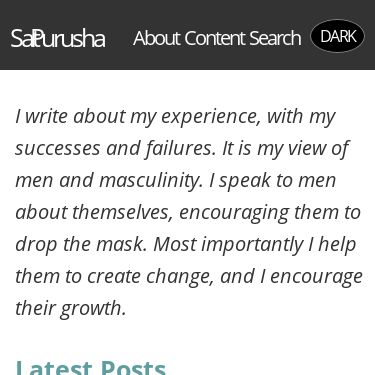 Screenshot of https://satpurusha.com/
