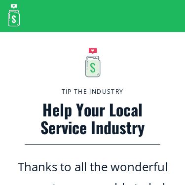 Screenshot of https://serviceindustry.tips/en/