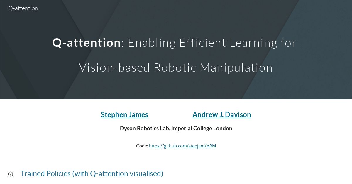 Q-attention: Enabling efficient learning for vision-based robotic manipulation
