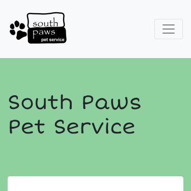 Screenshot of https://southpawspetservice.com/