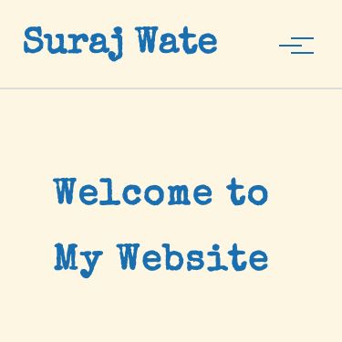 Screenshot of https://surajwate.com/