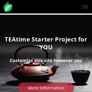 Screenshot of https://teatime-starter.netlify.app