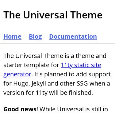 Screenshot of https://the-universal-theme.netlify.app