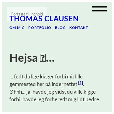 Screenshot of https://thomasclausen.dk/