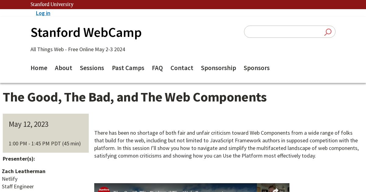 Screenshot image for https://v1.screenshot.11ty.dev/https%3A%2F%2Fwebcamp.stanford.edu%2Fsession%2Fthe-good-the-bad-and-the-web-components/opengraph/_x202404_1/