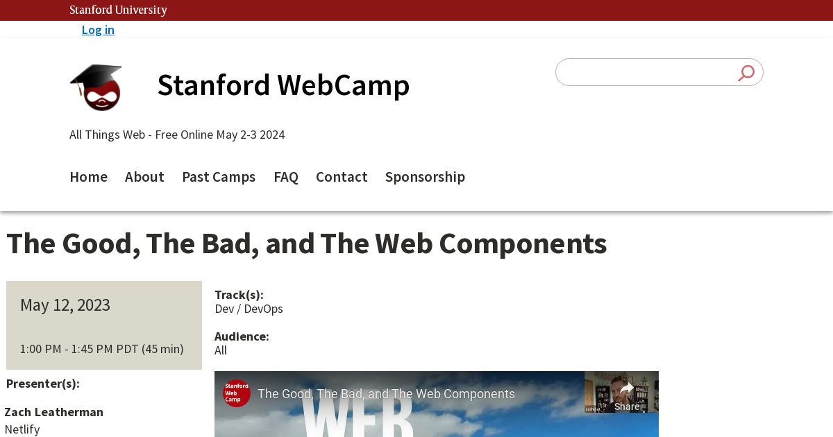 Screenshot image for https://v1.screenshot.11ty.dev/https%3A%2F%2Fwebcamp.stanford.edu%2Fsession%2Fthe-good-the-bad-and-the-web-components/opengraph/_x202404_6/