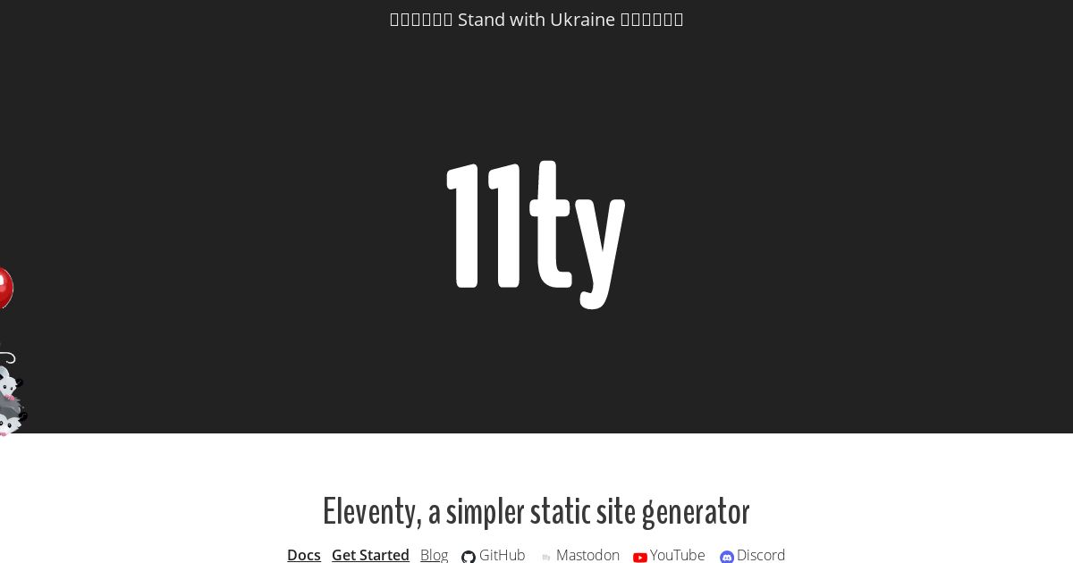 Eleventy, a simpler static site generator