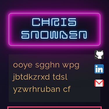 Screenshot of https://www.chris-snowden.me/