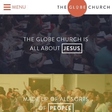 Screenshot of https://www.globe.church/